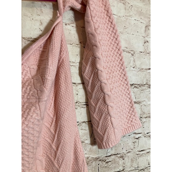 Lulus Cuddly Element Light Pink Cable Knit Off-the-Shoulder Midi Dress XL - Picture 9 of 16